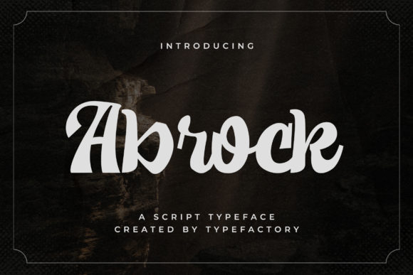 Abrock: A Handwritten Font That Feels Like a Quiet Conversation