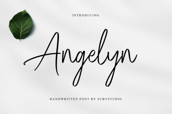 Angelyn: A Script Font for Real Design Work