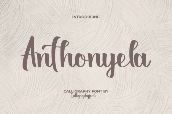 Anthonyela: A Bold, Elegant Script Font for Handmade Creators