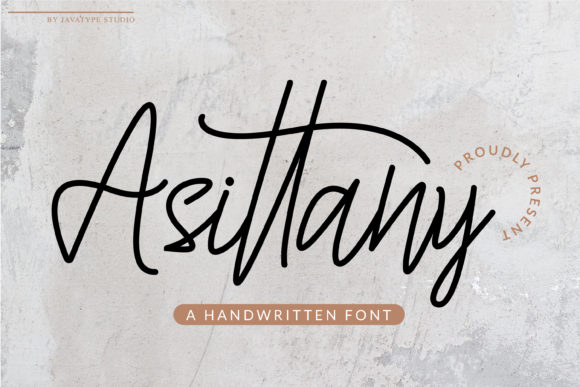 Asittany: A Flowing Handwritten Font