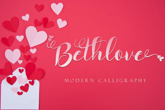 Bethlove: A Romantic Script Font