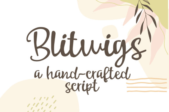 Blitwigs: A Bouncy, Stenciled Script Font That Cuts Through the Feed