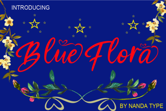 Blue Flora: A Romantic Script Font for Authentic Branding