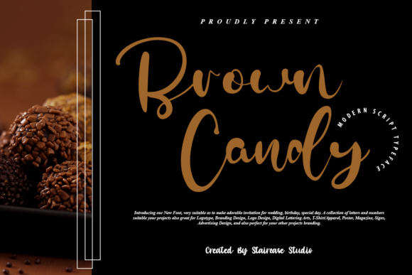Brown Candy: A Modern Script Typeface for Digital Branding