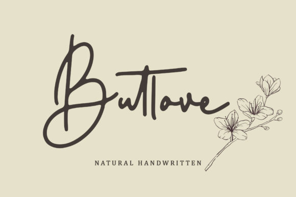 Butlove Handwritten Font for Crafters & Sellers