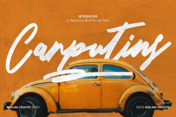 Carputins Signature: A Warm, Polished Script Font for Real Small Business Branding