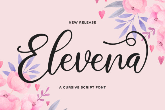 Elevena: A Delicate Script Font