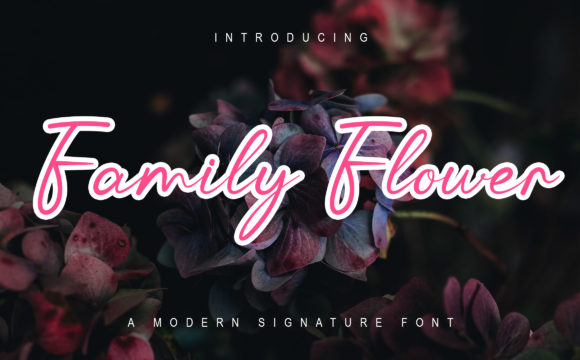 Family Flower: A Refined Handwritten Font for Branding