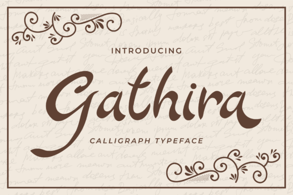 Gathira: A Script Font for Creative Makers