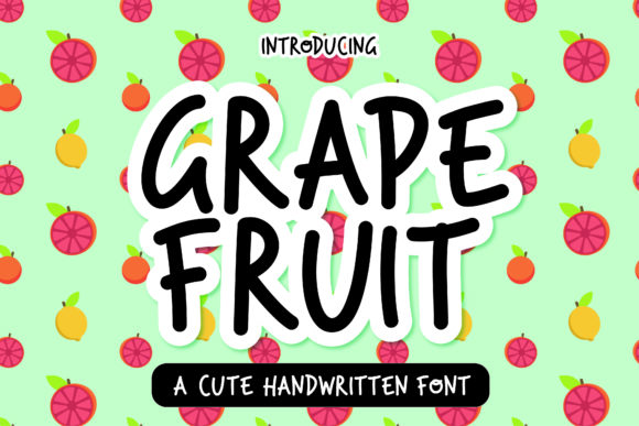 Grape Fruit Font: A Friendly Display Typeface for Playful Branding