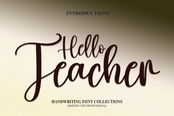 Hello Teacher Font: A Chic Script for Brand Warmth