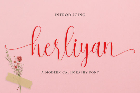 Herliyan: A Modern Script Typeface for Digital Branding