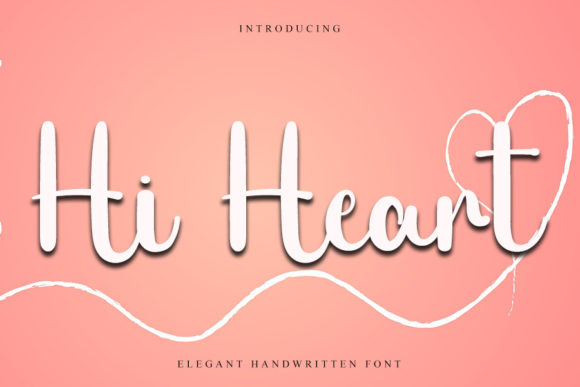 Hi Heart: A Playful Handwritten Font for Editorial Design