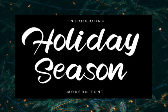 Holiday Season: A Chic Script Font for Memorable Brand Moments
