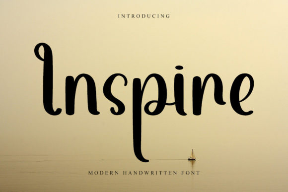 Inspire: A Handwritten Font That Makes Your Brand Feel Thoughtful