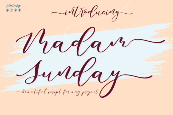 Madam Sunday: A Romantic Calligraphy Font
