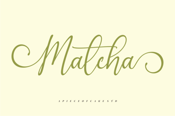 Matcha: An Elegant Script Font for Thoughtful Branding