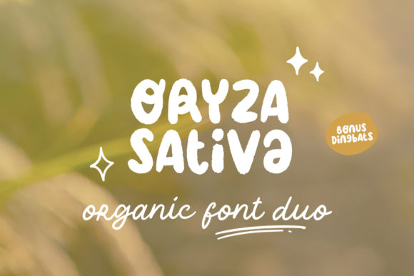 Oryza Sativa: A Handwritten Font That Makes Your Brand Feel Human