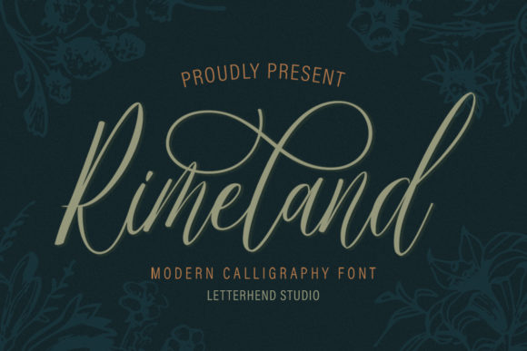 Rimeland: A Luxurious Calligraphy Font