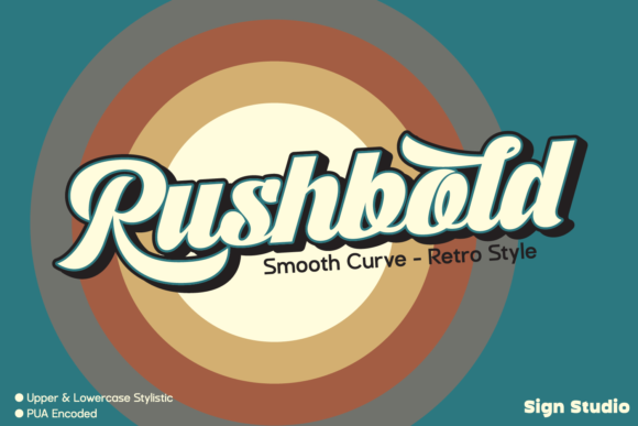 Rushbold: A Bold Handwritten Font for Retro-Inspired Logos
