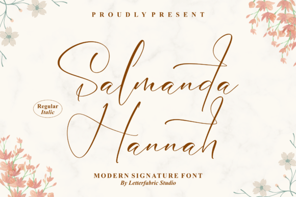 Salmanda Hannah: A Refined Script Font for Digital Branding