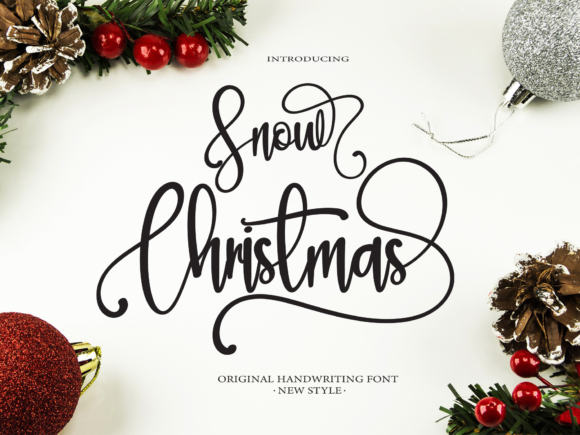 Snow Christmas: A Handwritten Font That Feels Like Holiday Magic
