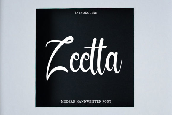 Zeetta: A Handwritten Font That Converts Scroll to Stop